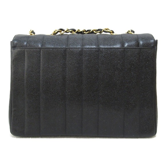 Chanel Bag Caviar Shoulder Chain Black Mademoiselle Skin - Picture 1 of 10